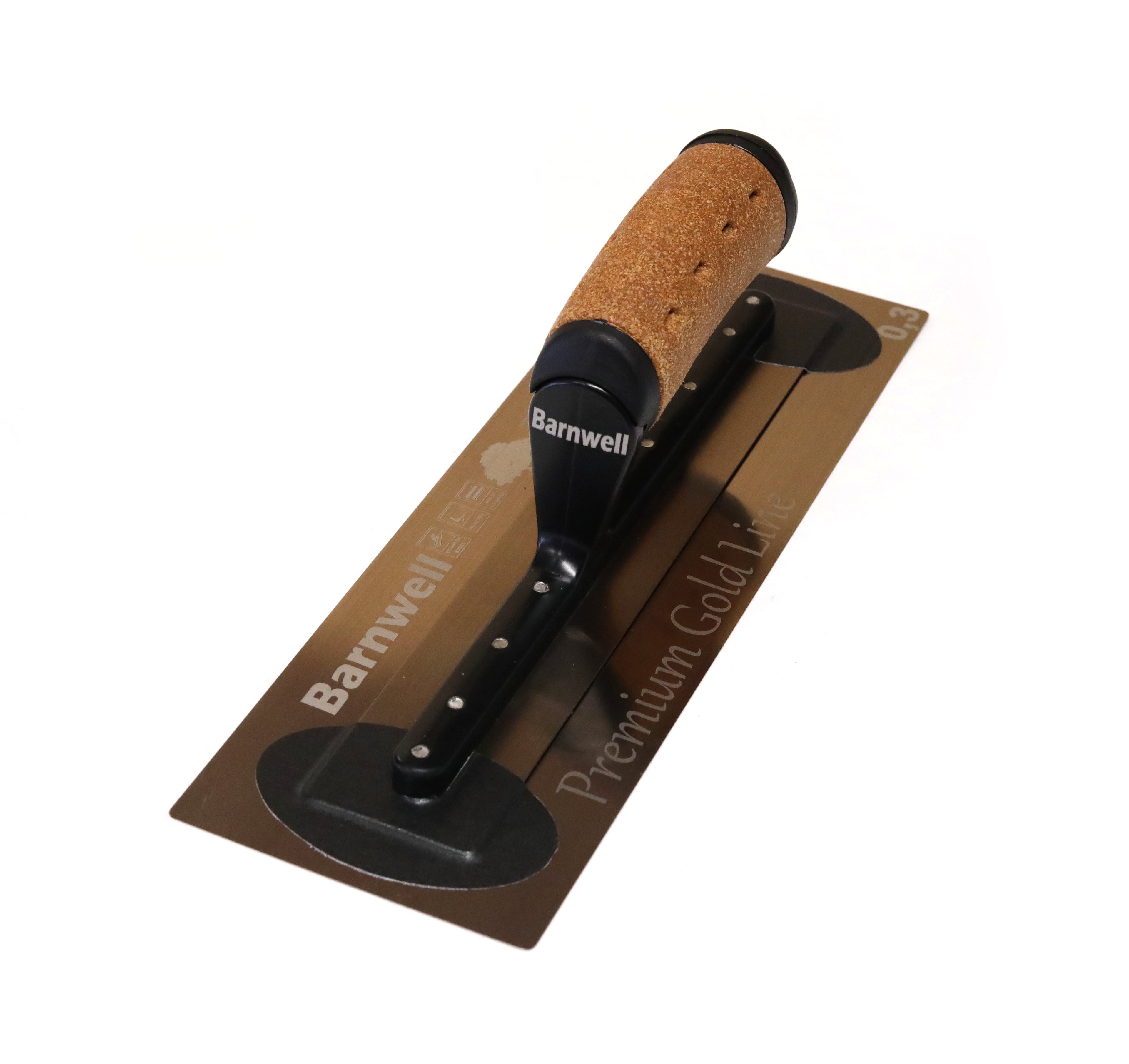 Barnwell Premium Flexi Gold Finishing Plastering Trowel - Cork Handle