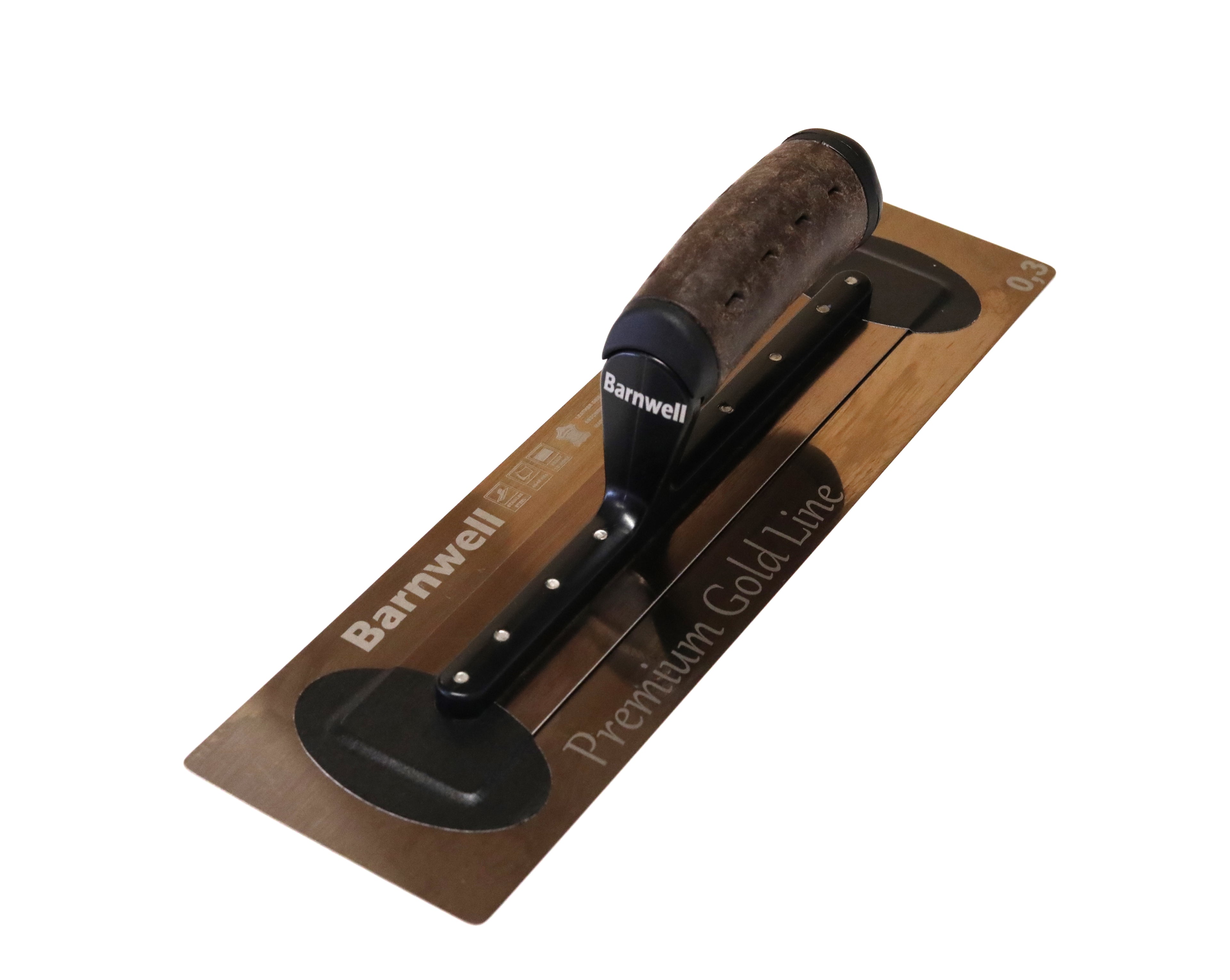Barnwell Premium Flexi Gold Finishing Plastering Trowel - Leather Handle