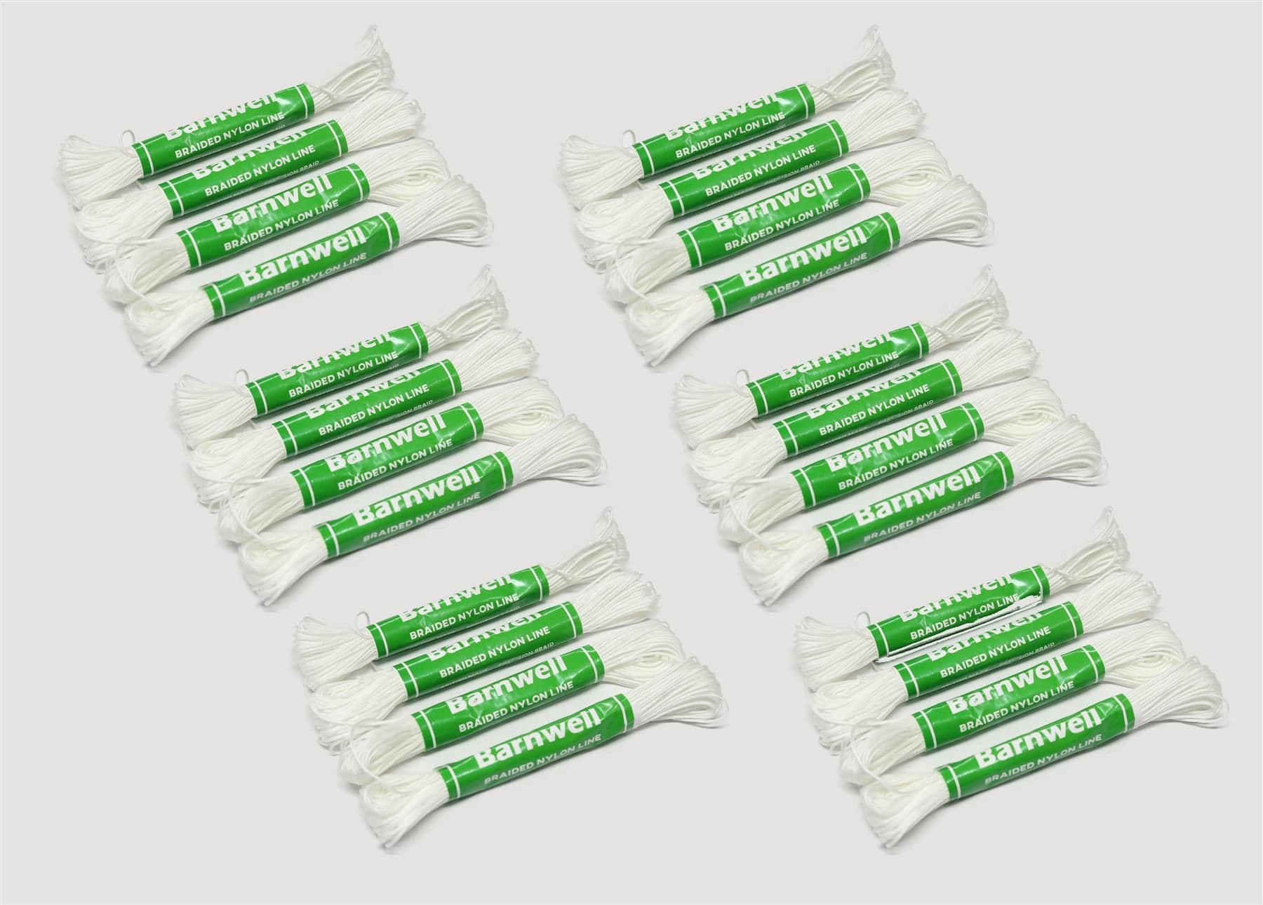 Barnwell 24 x 18m Hanks Size A Braided Nylon Brick Masons Builders Line Made in UK