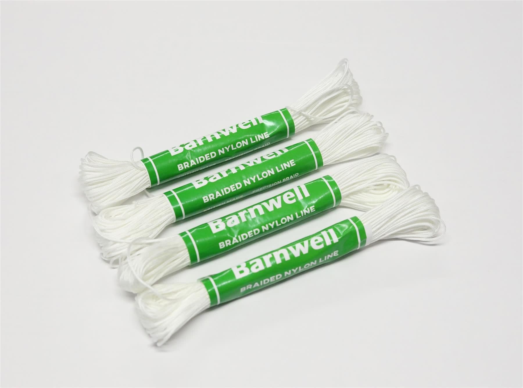 Barnwell 4 x 18m Hanks Size A Braided Nylon Brick Masons Builders Line Made in UK