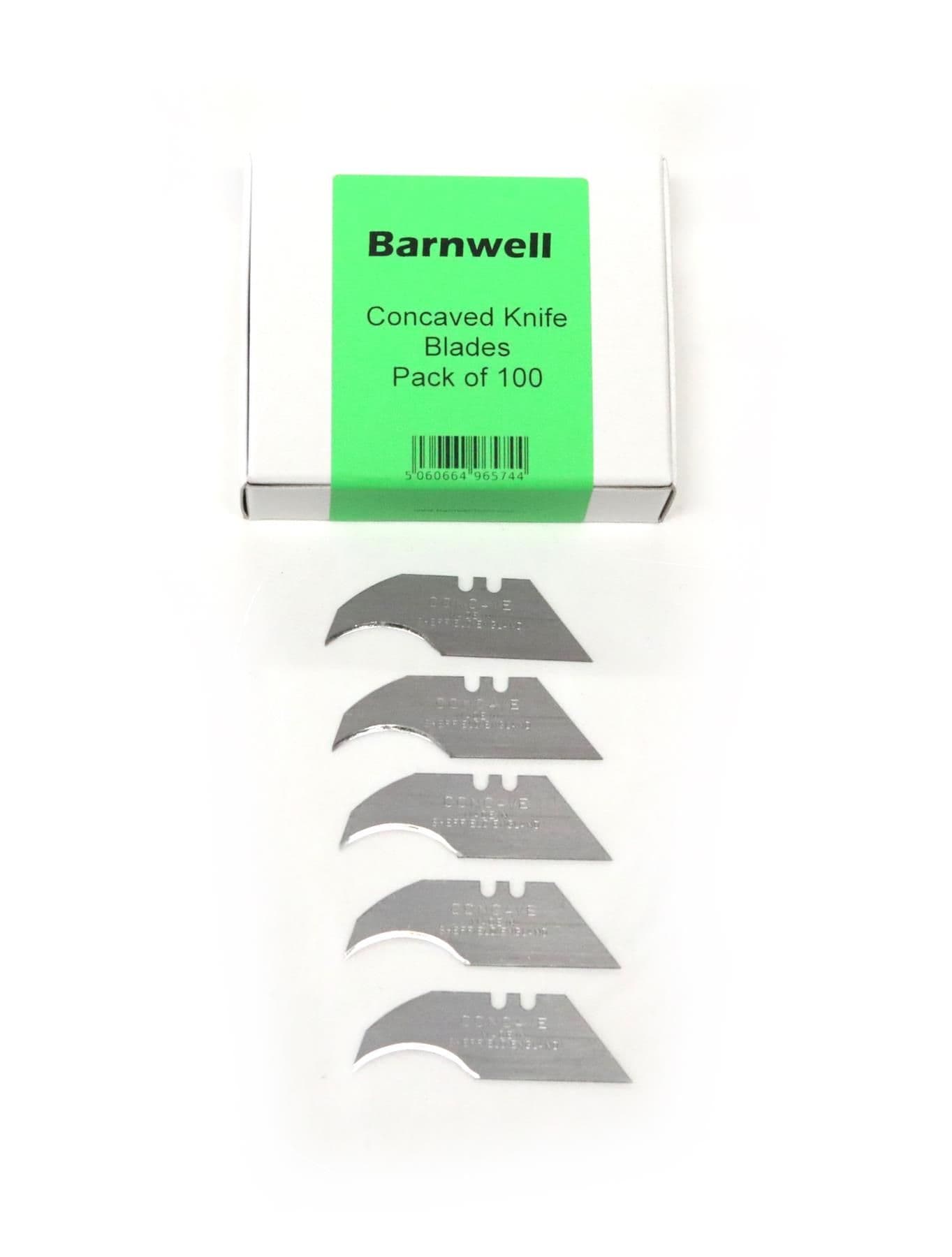 Barnwell Concaved Knife Blades Pack of 100