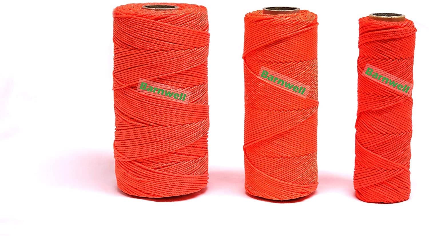 Barnwell Fluorescent Hi-Vis Orange Braided Nylon Masons Builders Brick Block Line Bricklayers