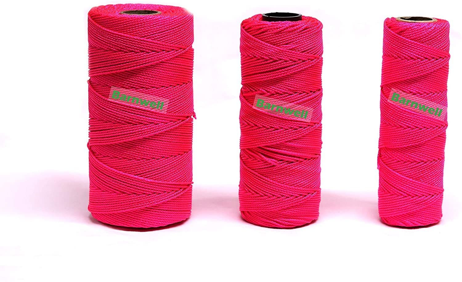 Barnwell Fluorescent Hi-Vis Pink Braided Nylon Masons Builders Brick Block Line Bricklayers