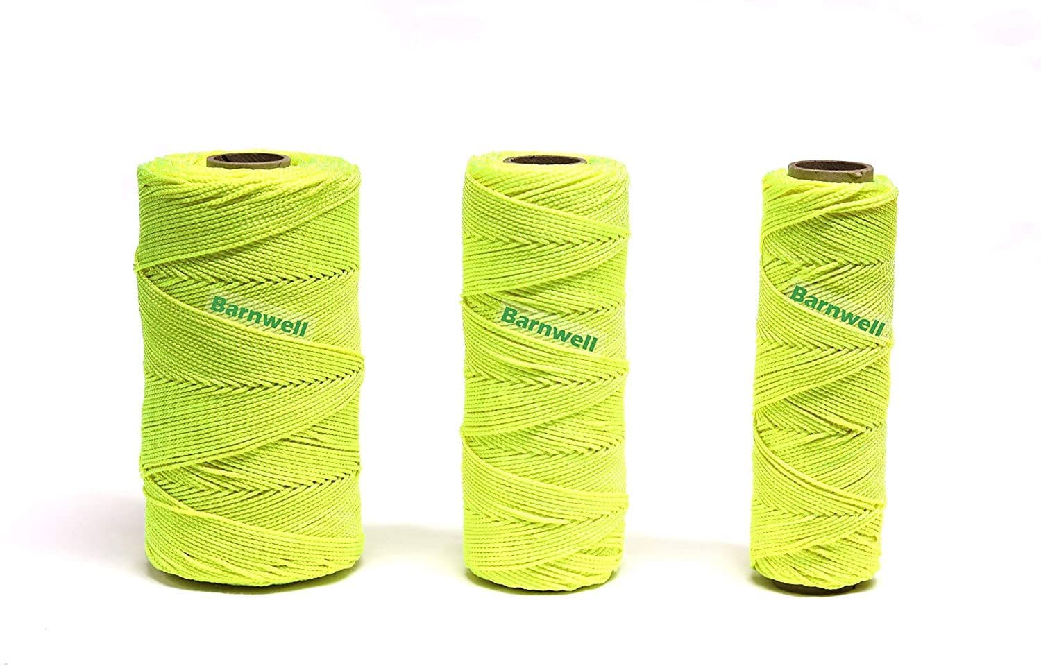 Barnwell Fluorescent Hi-Vis Yellow Braided Nylon Masons Builders Brick Block Line Bricklayers