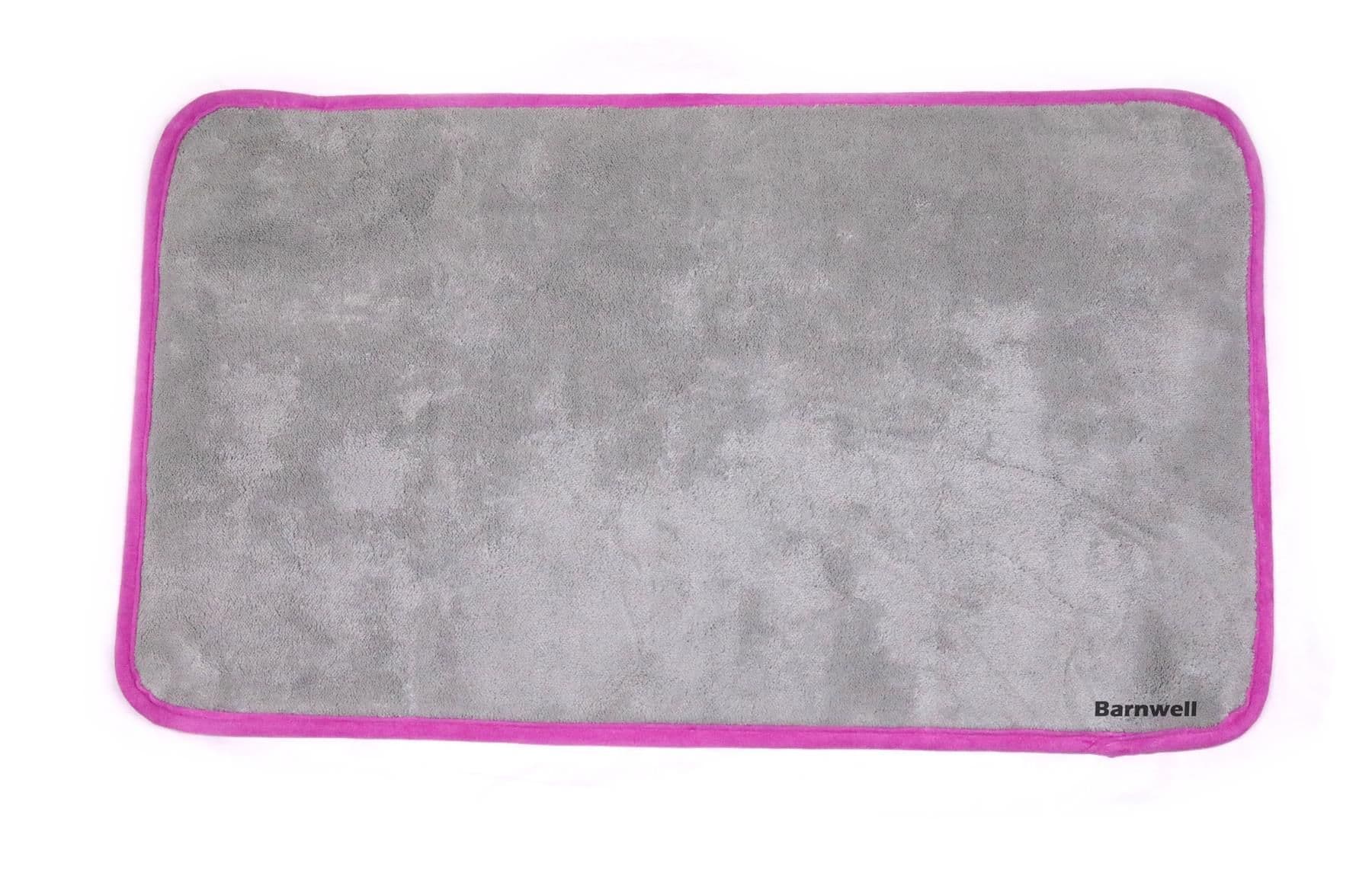 Barnwell Grey and Pink Deluxe Microfibre Drying Towel Pack of 3