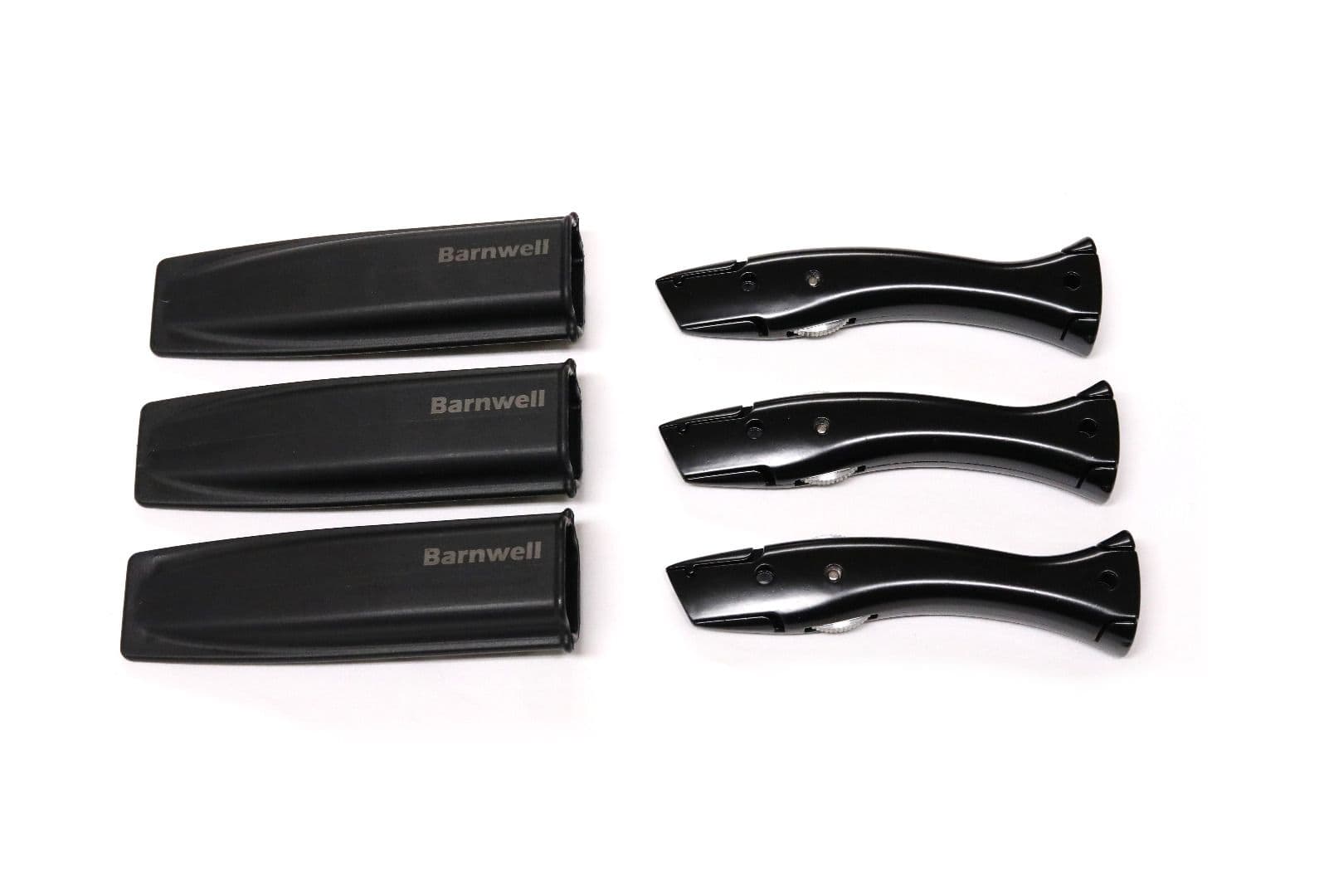 Barnwell Pack of 3 Black Stingray Knife and Holster