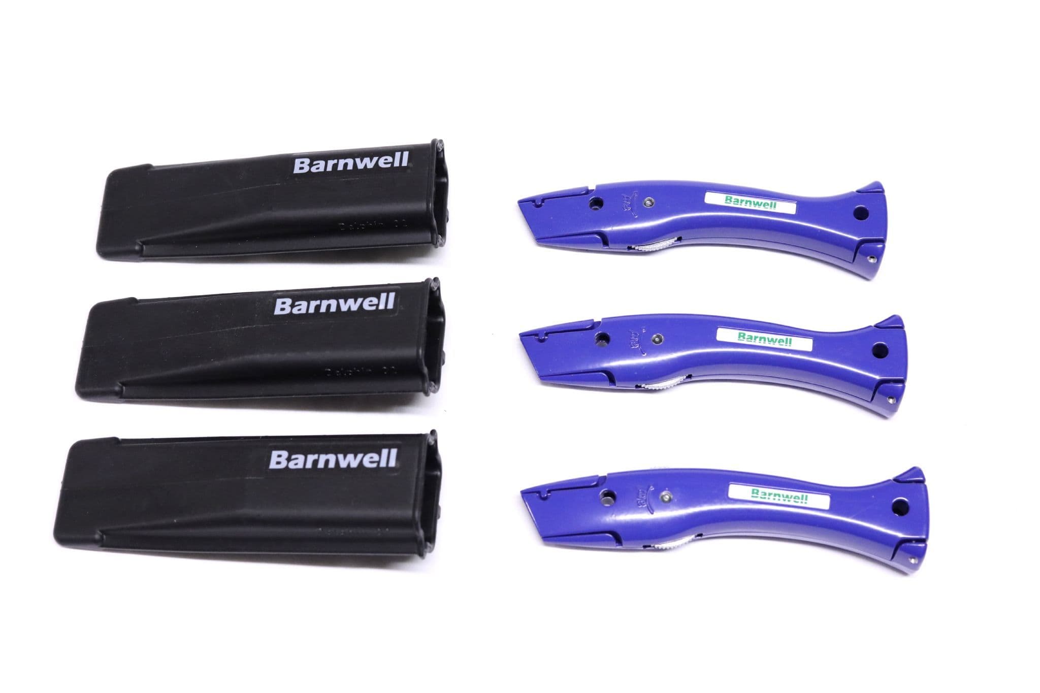 Barnwell Pack of 3 Dolphin Knives and Holster - Blue