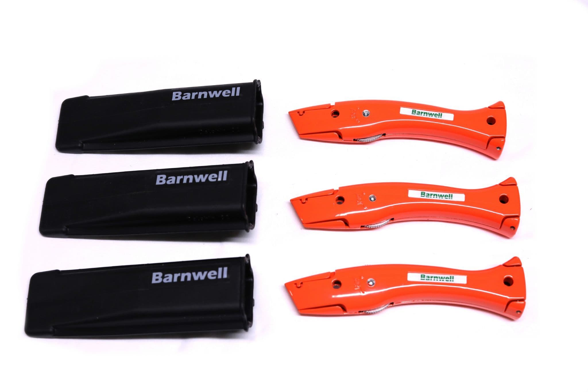 Barnwell Pack of 3 Dolphin Knives and Holster - Signal Orange
