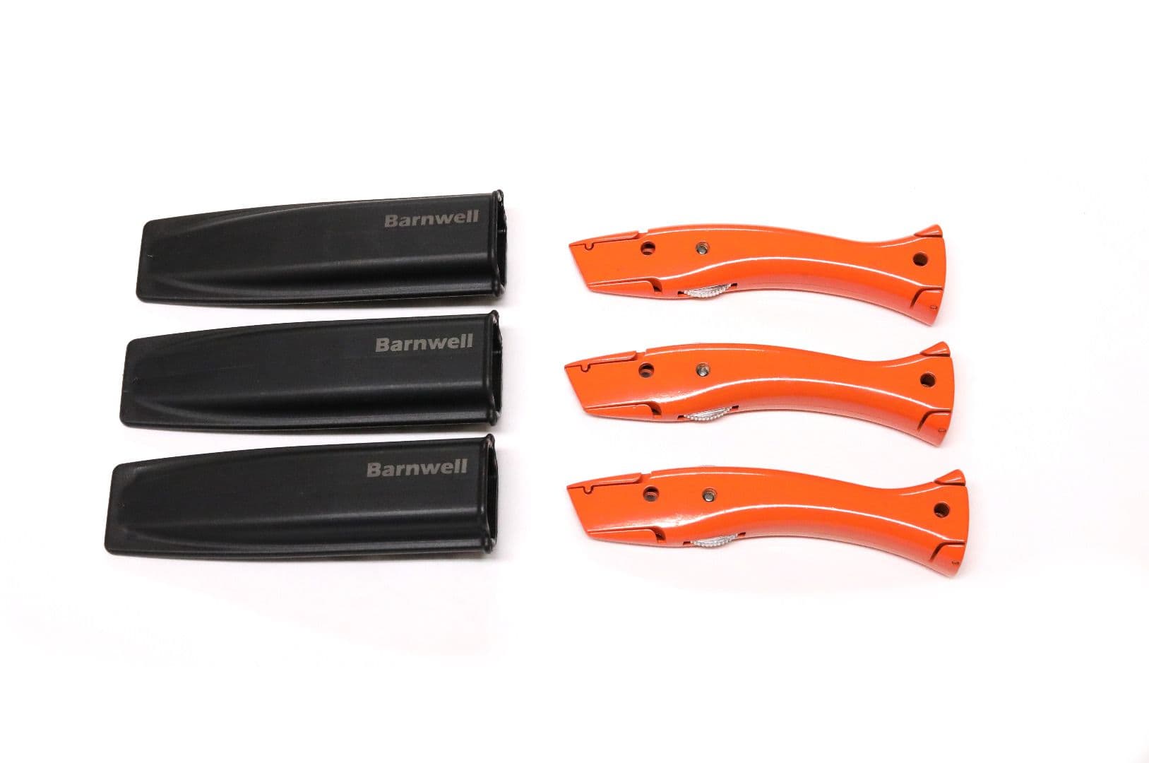 Barnwell Pack of 3 Orange Stingray Knife and Holster