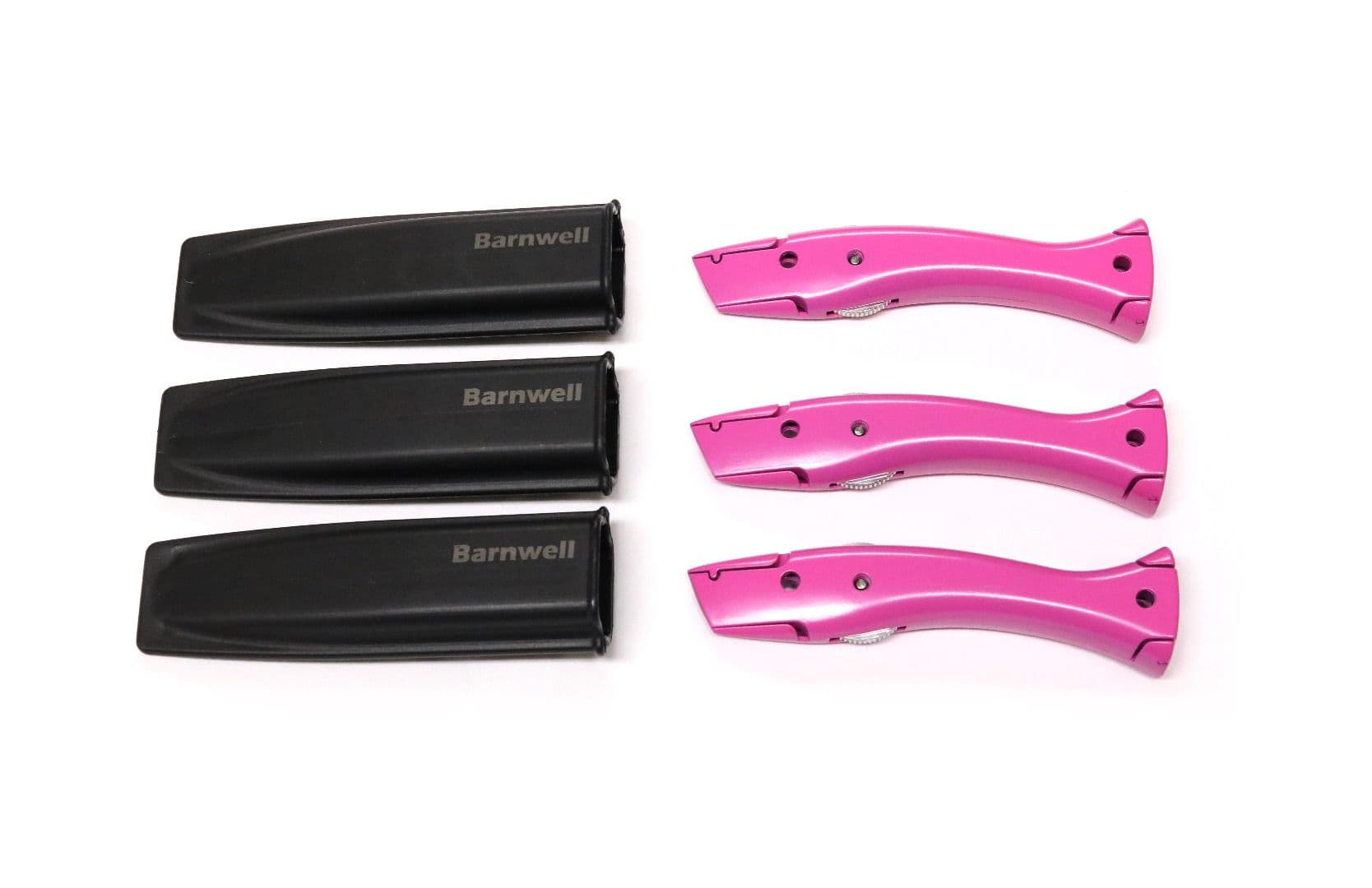 Barnwell Pack of 3 Pink Stingray Knife and Holster
