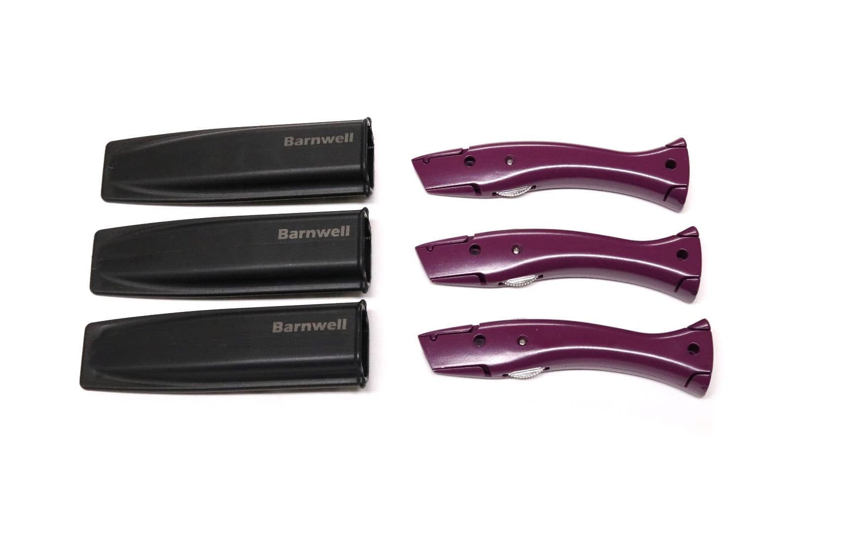 Barnwell Pack of 3 Purple Stingray Knife and Holster