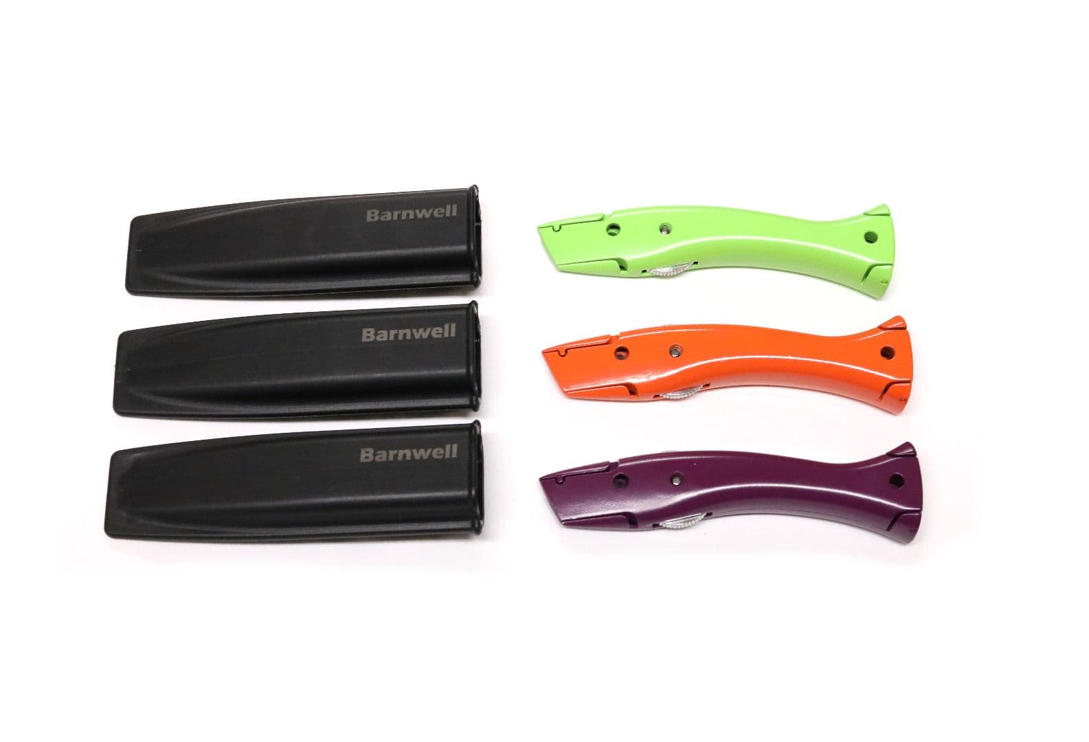 Barnwell Set of 3 Green, Orange, Purple Stingray Knives