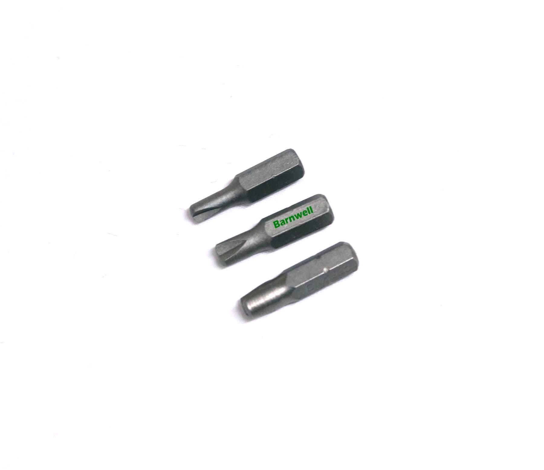Barnwell Set of 3 Security Tamper proof 'CLUTCH' head screwdriver bits 4mm,5mm,6mm Bowtie