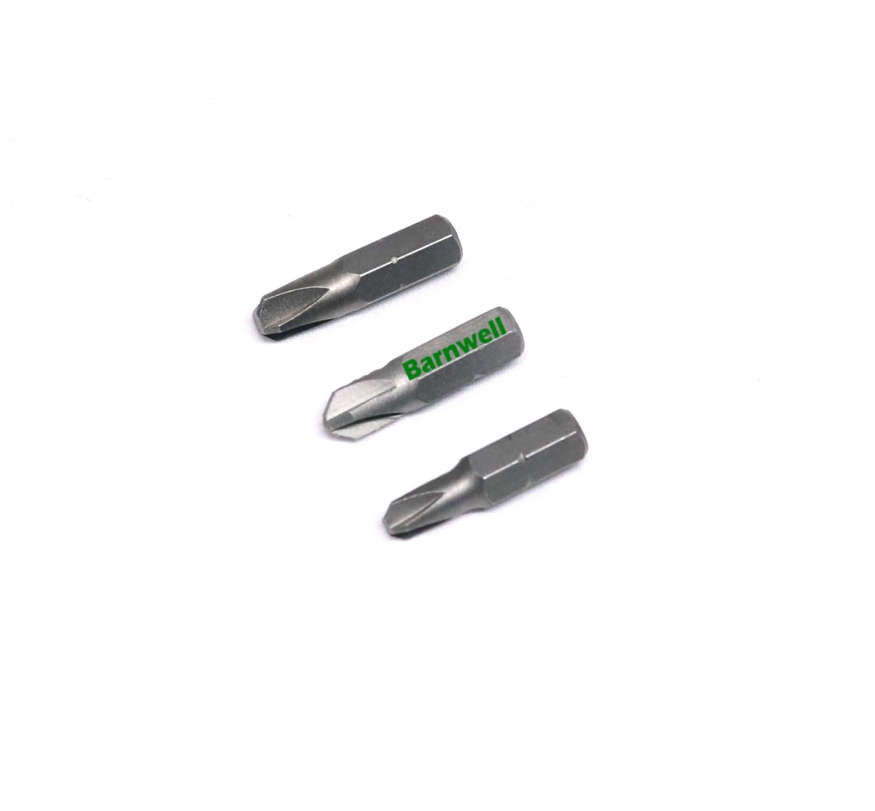 Barnwell Set of 3 Security Tamperproof TORQ-SET Screwdriver Bits 6,8,10 Offset Philips
