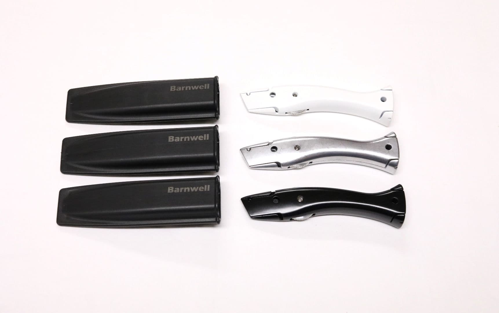 Barnwell Set of 3 White, Silver, Black  Stingray Knives