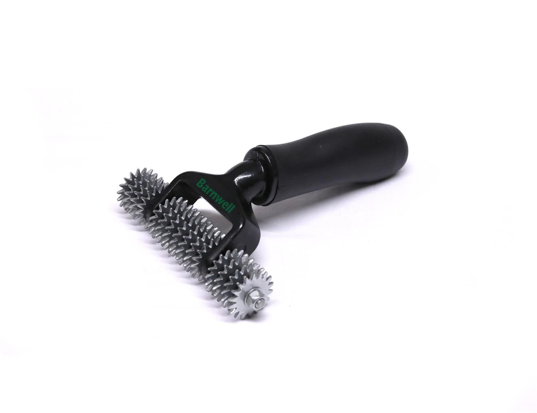 Barnwell Spiked Star Wheel Roller 5" Black Rubber Handle