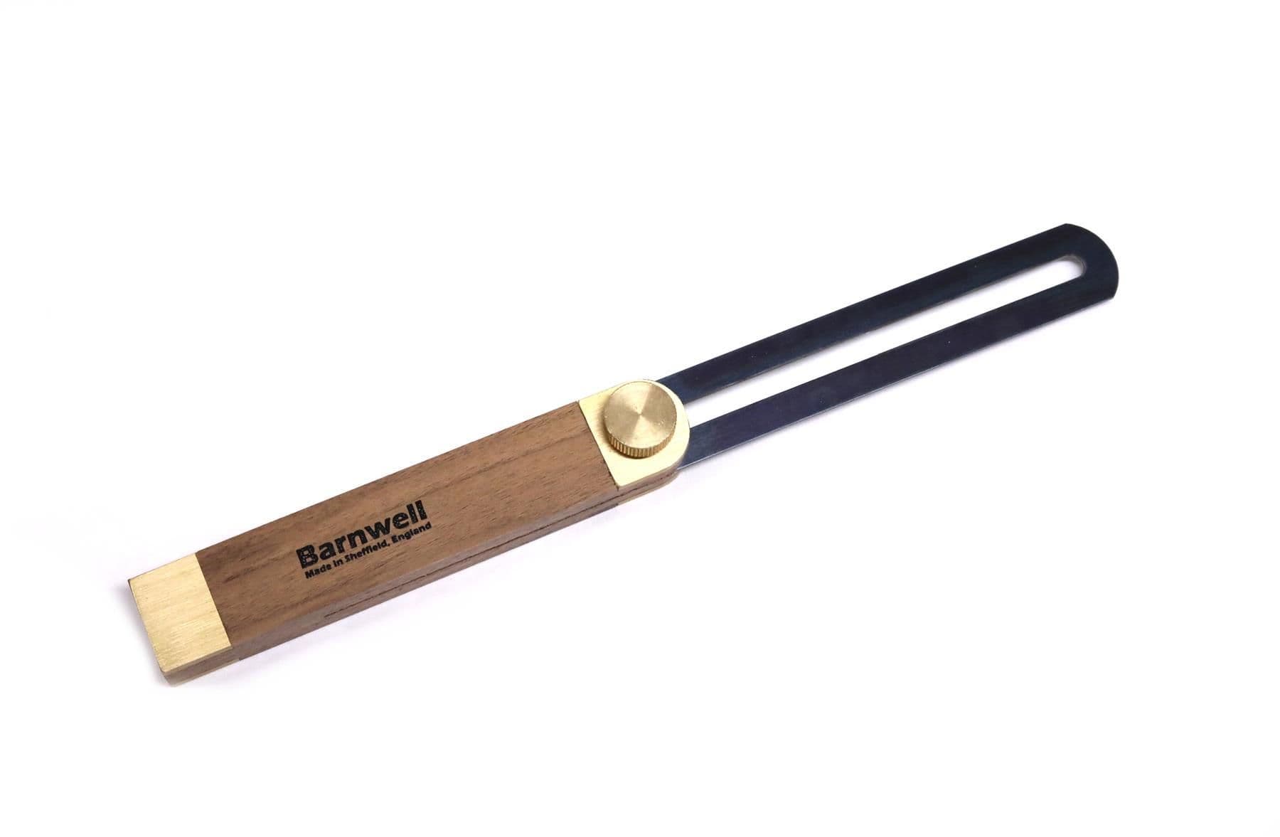 Barnwell Walnut Sliding Bevel 10 1/2" (267mm) with Brass Thumbscrew Lock