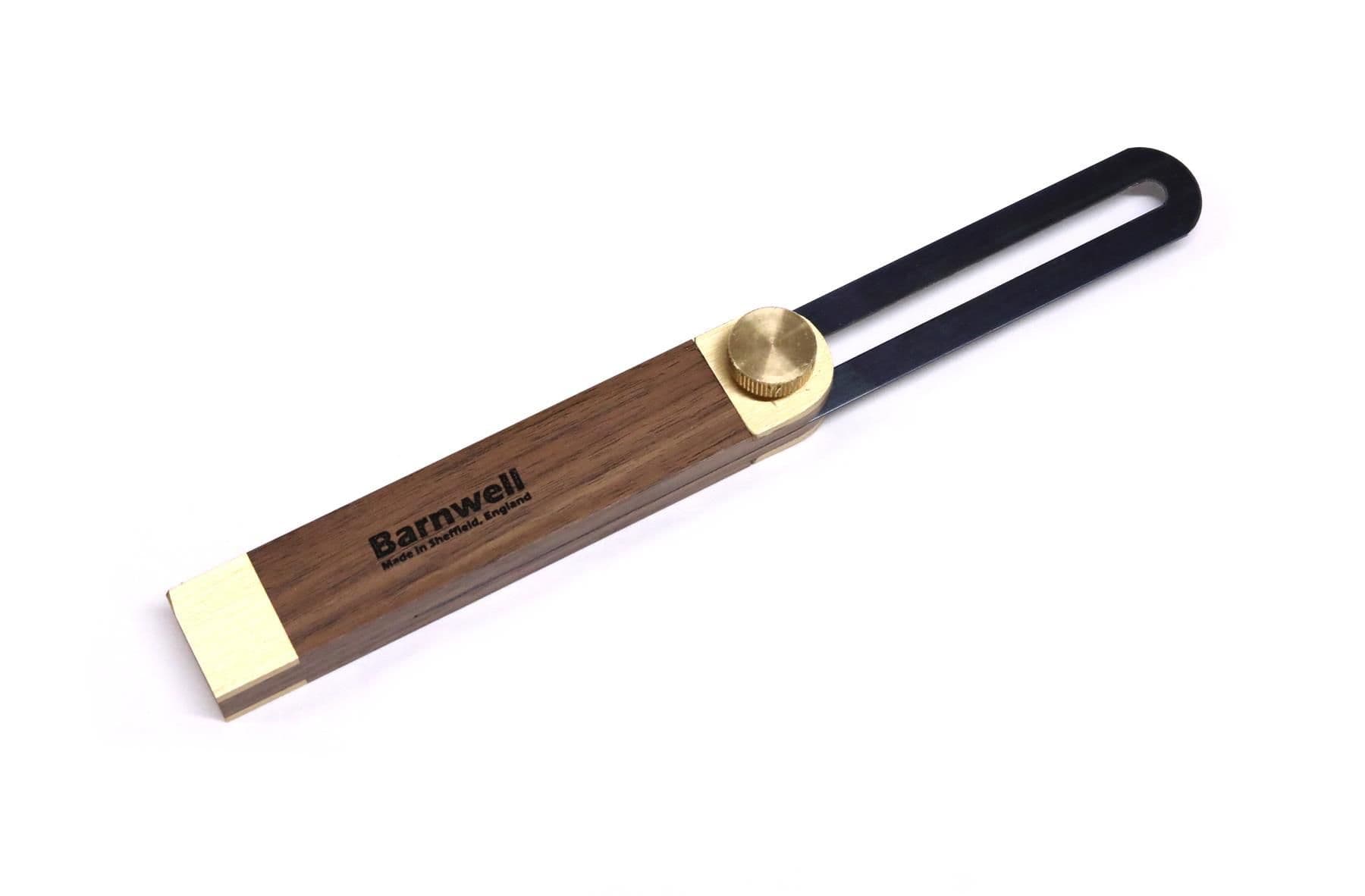 Barnwell Walnut Sliding Bevel 9" (225mm) with Brass Thumbscrew Lock