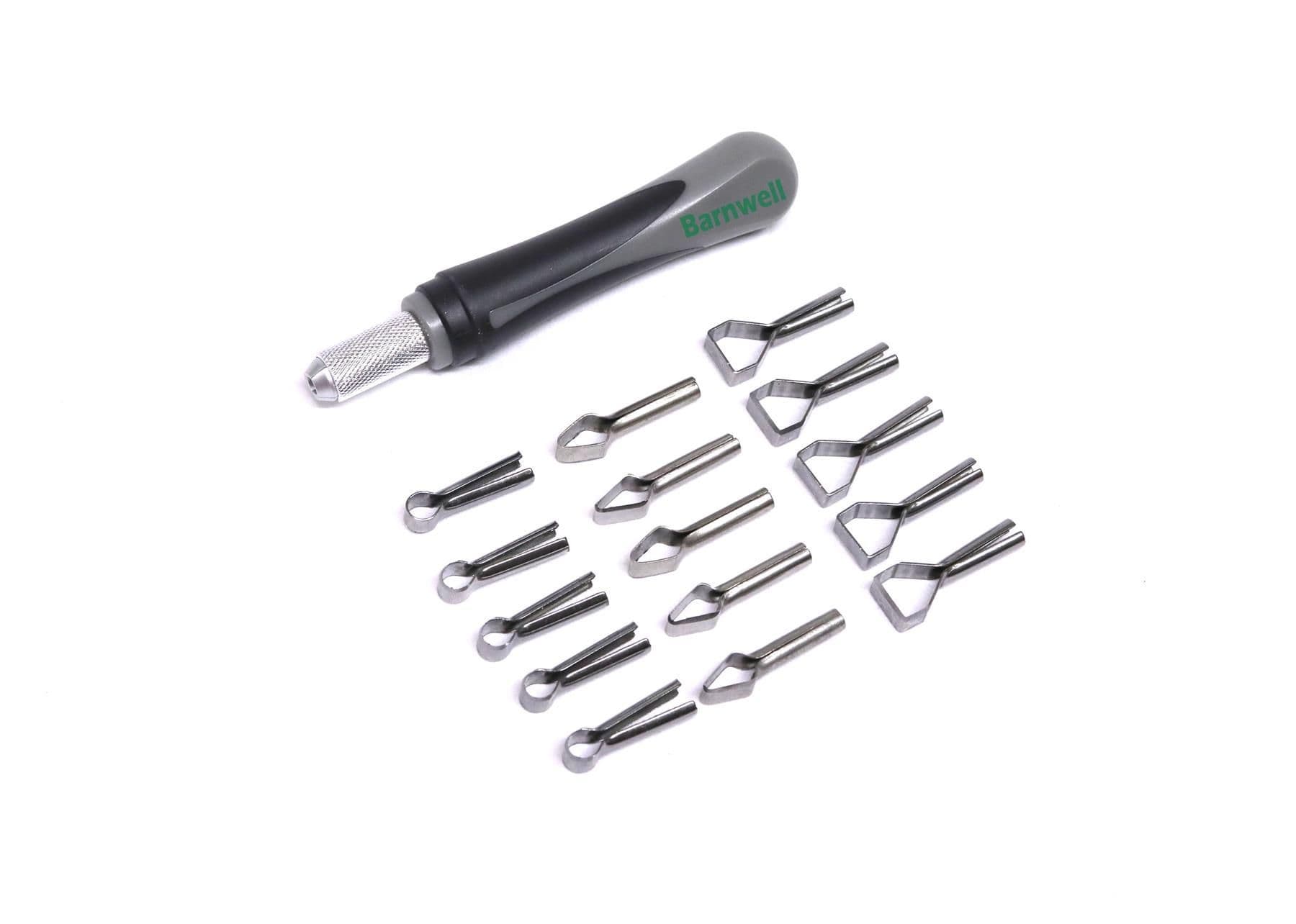 Barnwell X-Acto handle with 15 spare Bits Set