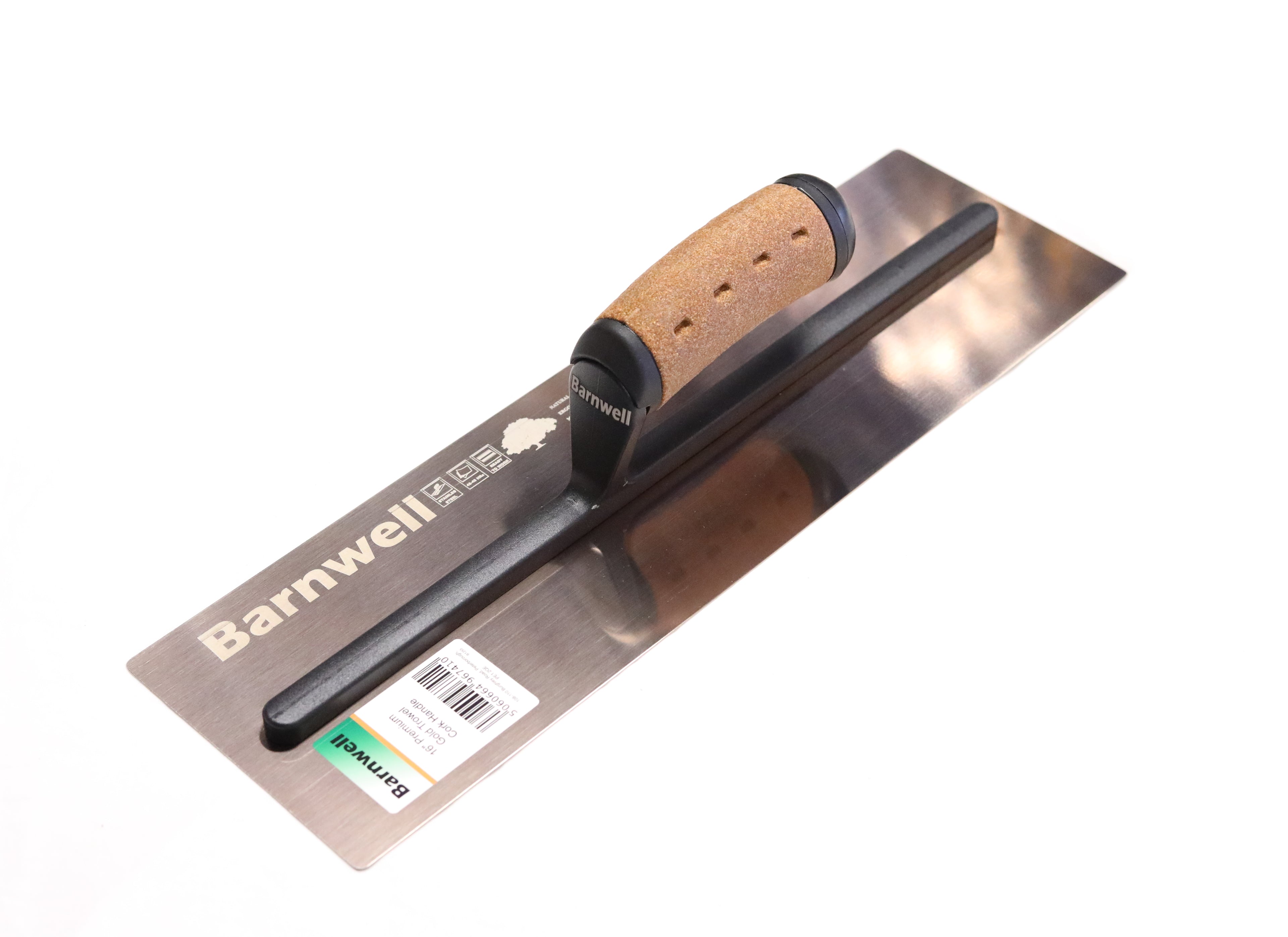 Barnwell Premium STIFF Gold Plastering Trowel Cork Handle