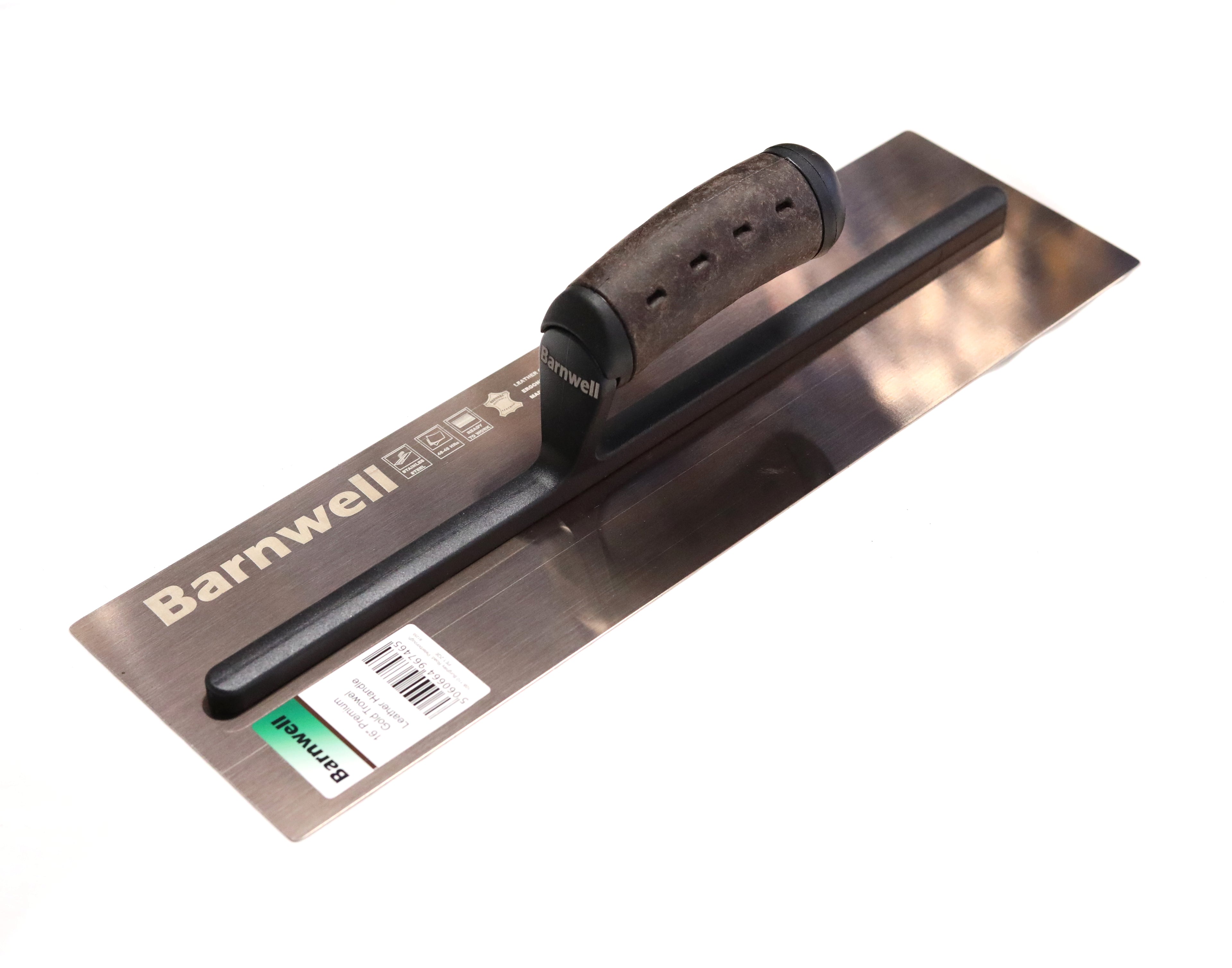Barnwell Premium STIFF Gold Plastering Trowel Leather Handle